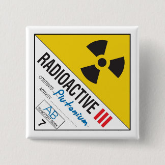 Chapa Cuadrada Radioactive - Plutonium
