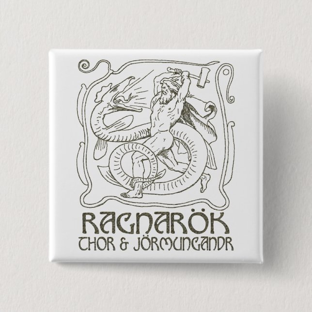 Chapa Cuadrada Ragnarök (Anverso)