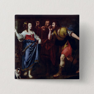 Chapa Cuadrada Rahab y los emisarios de Joshua