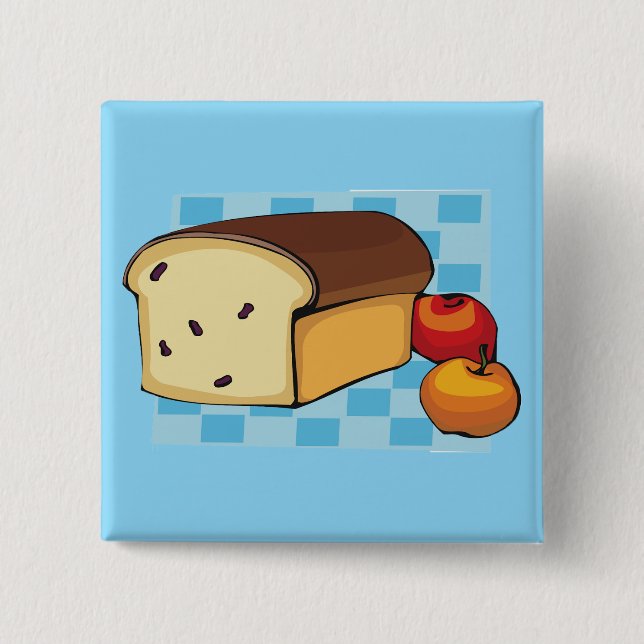 Chapa Cuadrada Raisin Bread Loaf and Red Apples (Anverso)