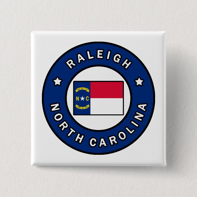 Chapa Cuadrada Raleigh Carolina del Norte (Anverso)