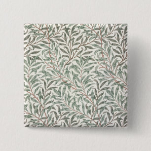 Chapa Cuadrada Rama del sauce, diseño del papel pintado, 1874