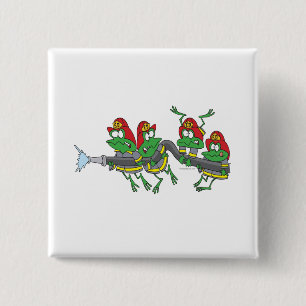 Chapa Cuadrada ranas de rana picante divertidas