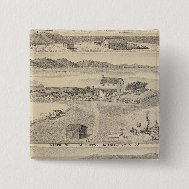 Chapa Cuadrada Rancho Dutton Winters (Anverso)