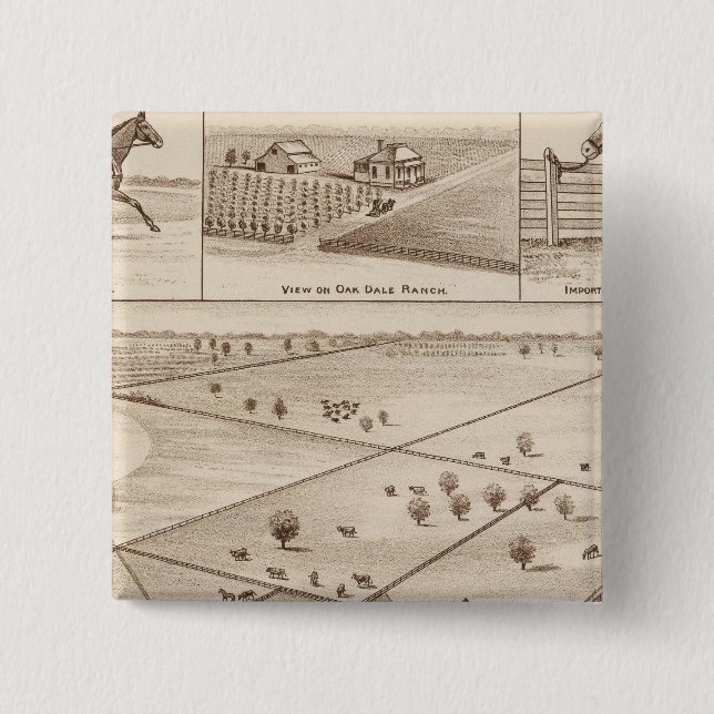 Chapa Cuadrada Rancho Oakdale (Anverso)