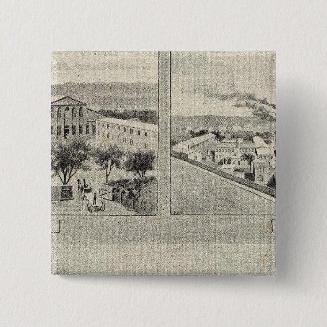 Chapa Cuadrada Randolph & Clowes, Waterbury (Anverso)