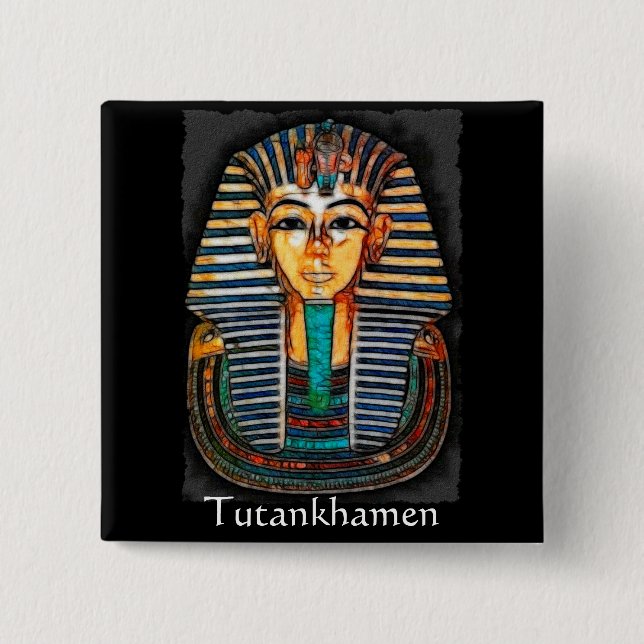 Chapa Cuadrada Rango de regalo del faraón egipcio de TUTANKHAMEN (Anverso)