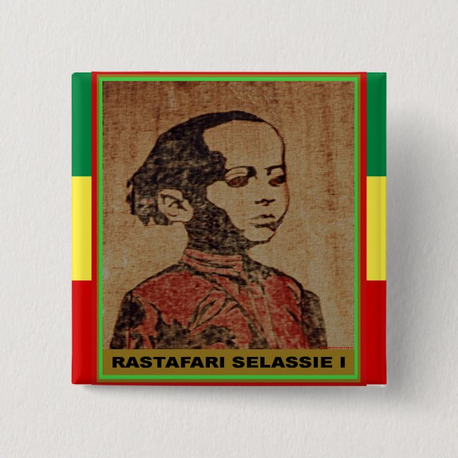 Chapa Cuadrada Ras joven, Haile joven Selassie I, Jah Rastafari (Anverso)