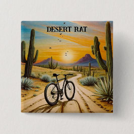 Chapa Cuadrada Rata del desierto, personalizable