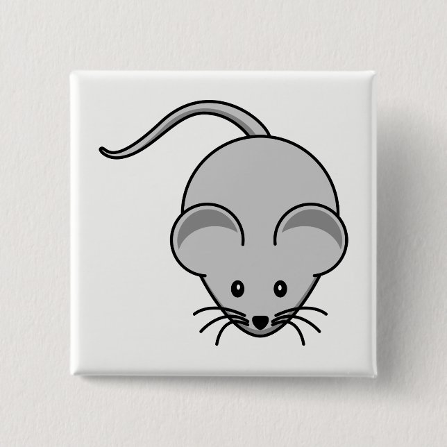 Chapa Cuadrada Ratón (Anverso)