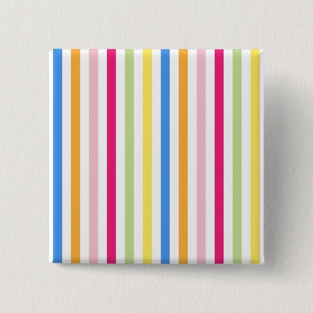 Chapa Cuadrada Rayas de colores (Anverso)