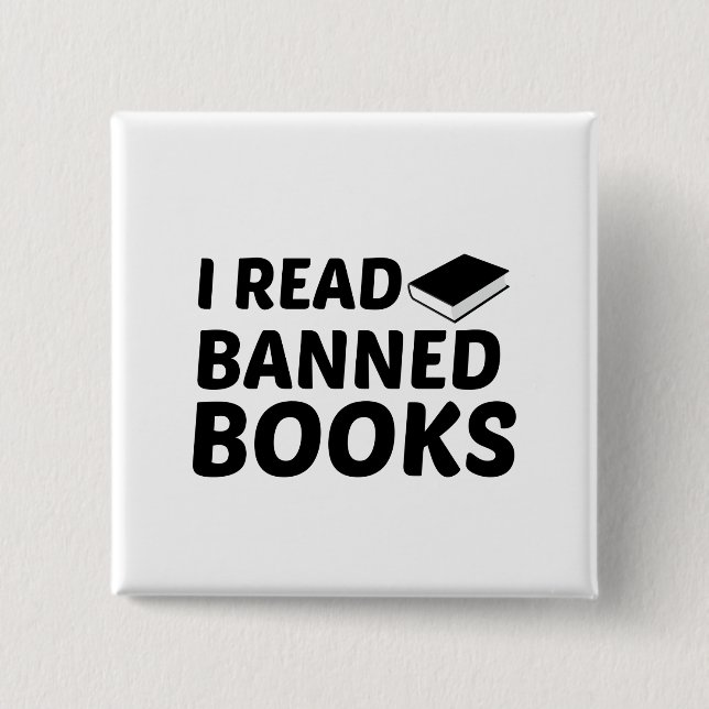 CHAPA CUADRADA READ BANNED BOOKS (Anverso)