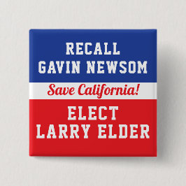 Chapa Cuadrada Recall Newsom Elect Larry Elder Save California