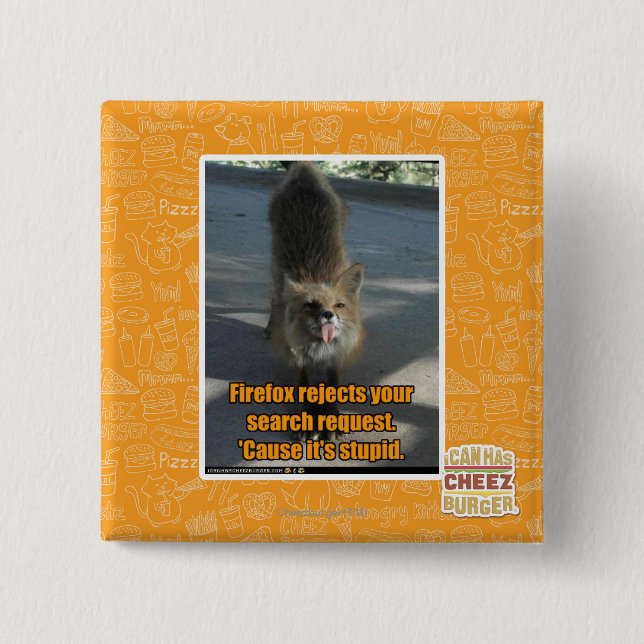 Chapa Cuadrada Rechazos de Firefox (Anverso)