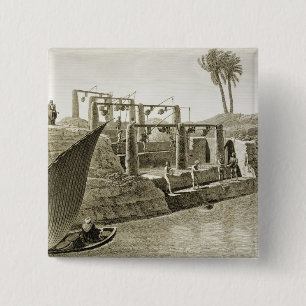 Chapa Cuadrada Recogiendo el agua del Nilo, platee 6 de Volum