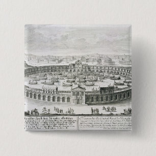 Chapa Cuadrada Reconstrucción de una batalla naval romana, de