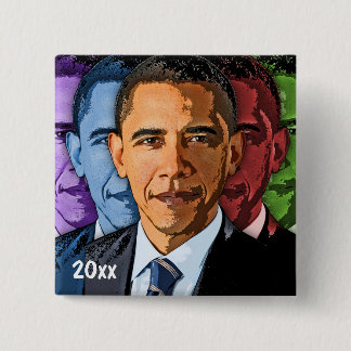 Chapa Cuadrada Recuerdo cobrable anticuado del recuerdo de Barack