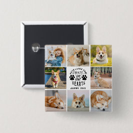 Chapa Cuadrada Recuerdo conmemorativo a los Mascotas de Collage d