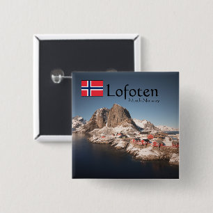 Chapa Cuadrada Recuerdo de Lofoten Noruega