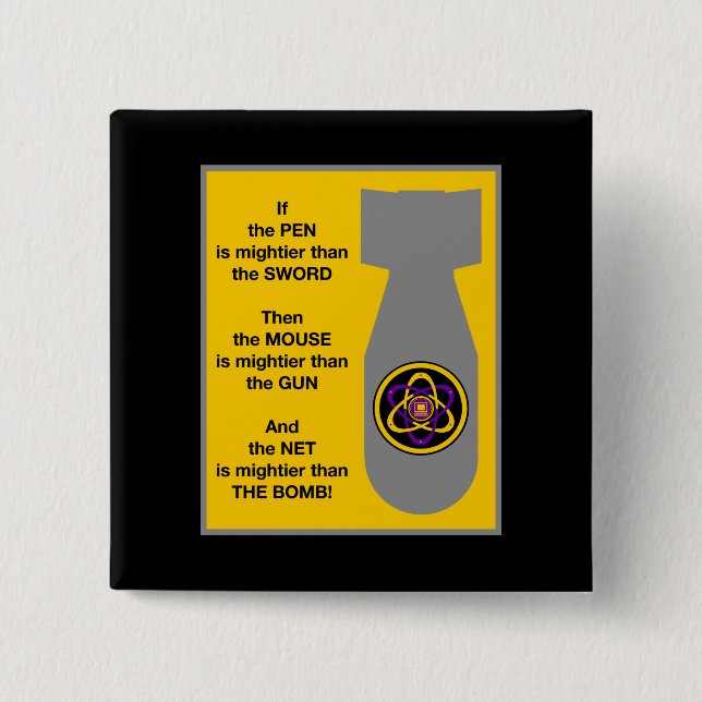 Chapa Cuadrada Red poderosa 2 (Anverso)