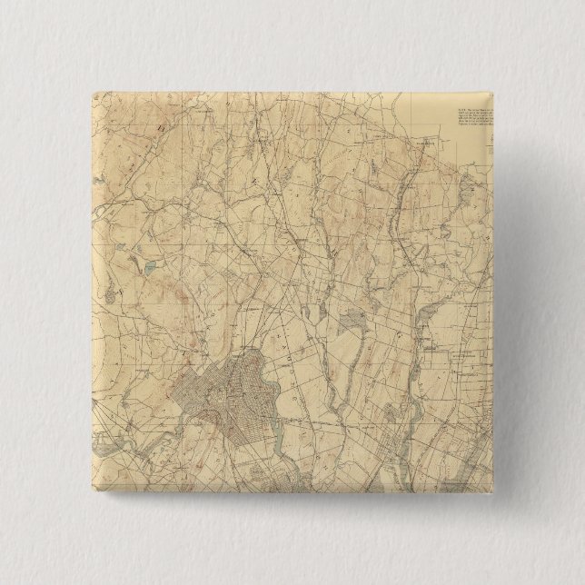 Chapa Cuadrada Red Sandstone, Nueva Jersey 3 (Anverso)