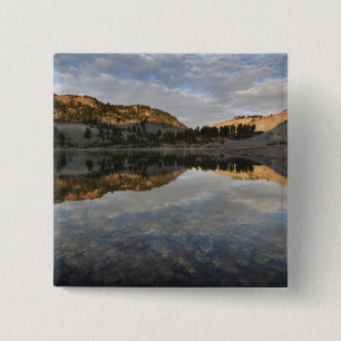 Chapa Cuadrada Reflejos del atardecer en el lago Helen, Lassen