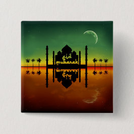 Chapa Cuadrada Reflexión de la noche de Eid Mubarak
