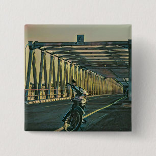 Chapa Cuadrada Regalo de amante de la motocicleta