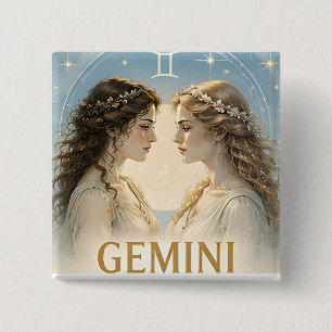 Chapa Cuadrada Regalo de astrología de cumpleaños del signo zodia