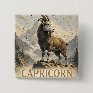 Chapa Cuadrada Regalo de astrología de cumpleaños del signo zodia