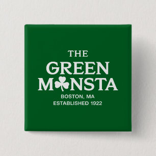Chapa Cuadrada Regalo de béisbol Green Monsta Boston Green Monsta
