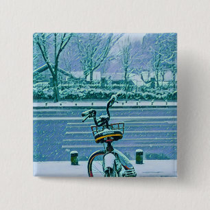 Chapa Cuadrada Regalo de ciclismo sobre el amante