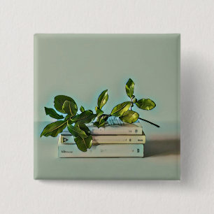 Chapa Cuadrada Regalo de cumpleaños bibliotecario