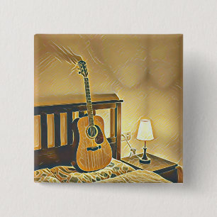 Chapa Cuadrada Regalo de guitarra acústica