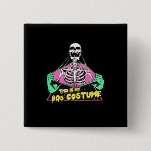 Chapa Cuadrada Regalo de Halloween Retro de disfraces de Hallow