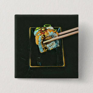 Chapa Cuadrada Regalo de los amantes del sushi en Japón