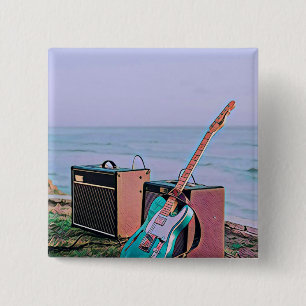 Chapa Cuadrada Regalo para un amigo guitarrista