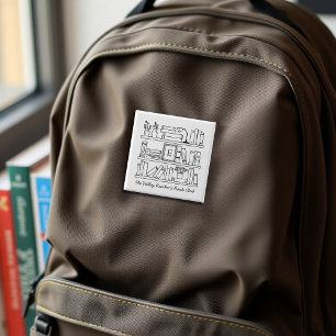 Chapa Cuadrada Regalo Personalizado para Miembros del Club de Lec