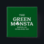 Chapa Cuadrada Regalo verde Monsta Boston Green Monstah de béisbo<br><div class="desc">Regalo verde Monsta Boston Green Monstah de béisbol</div>