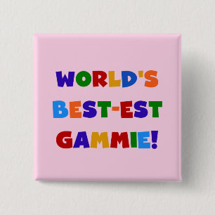 Chapa Cuadrada Regalos brillantes de los colores del Mejor-est