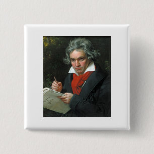 Chapa Cuadrada Regalos de Beethoven Camisetas Coleccionables EN O