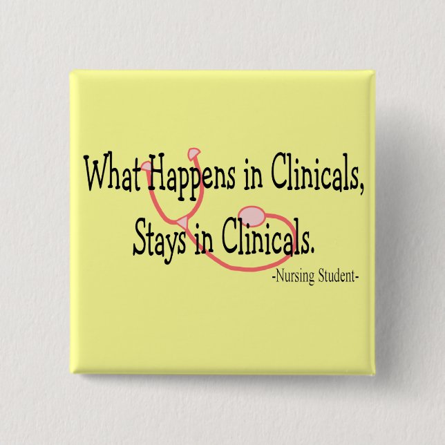 Chapa Cuadrada Regalos de la enfermera de estudiante (Anverso)