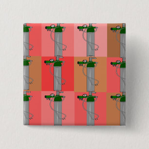 Chapa Cuadrada Regalos de Popart del rosa del terapeuta