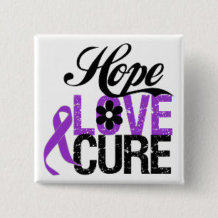Chapa Cuadrada Regalos del CÁNCER PANCREÁTICO de la curación d