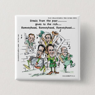 Chapa Cuadrada Regalos divertidos de RomneyHood Tazas Camisetas T