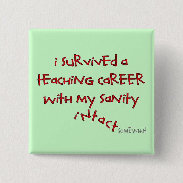 Chapa Cuadrada Regalos jubilados del profesor, refranes (Anverso)