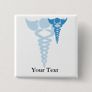 Chapa Cuadrada Regalos médicos caduceus