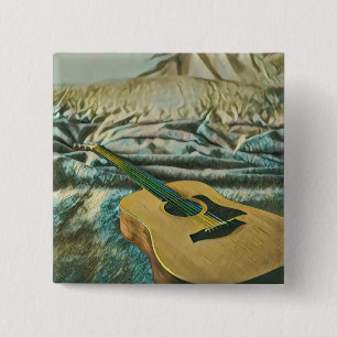 Chapa Cuadrada Regalos para amantes de la guitarra