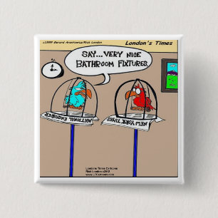Chapa Cuadrada Regalos y camisetas de accesorios de baño de loros