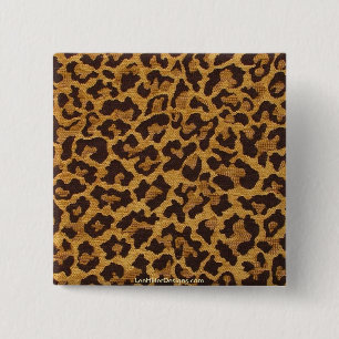 Chapa Cuadrada Regalos y coleccionables de estampado de leopardo